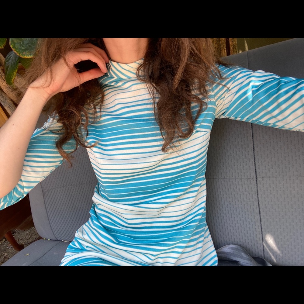 RETRO STRIPED DRESS - Picture 3 of 4